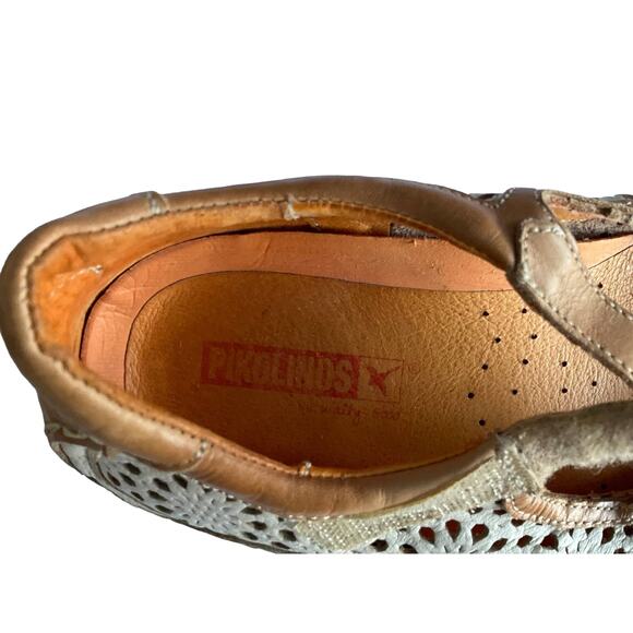 Pikolinos Driving Moc Loafers MaryJane Leather Women's ‎ 37 - Picture 6 of 9